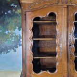 Louis XV period two-part glass sideboard