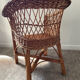 Vintage wicker children's armchair