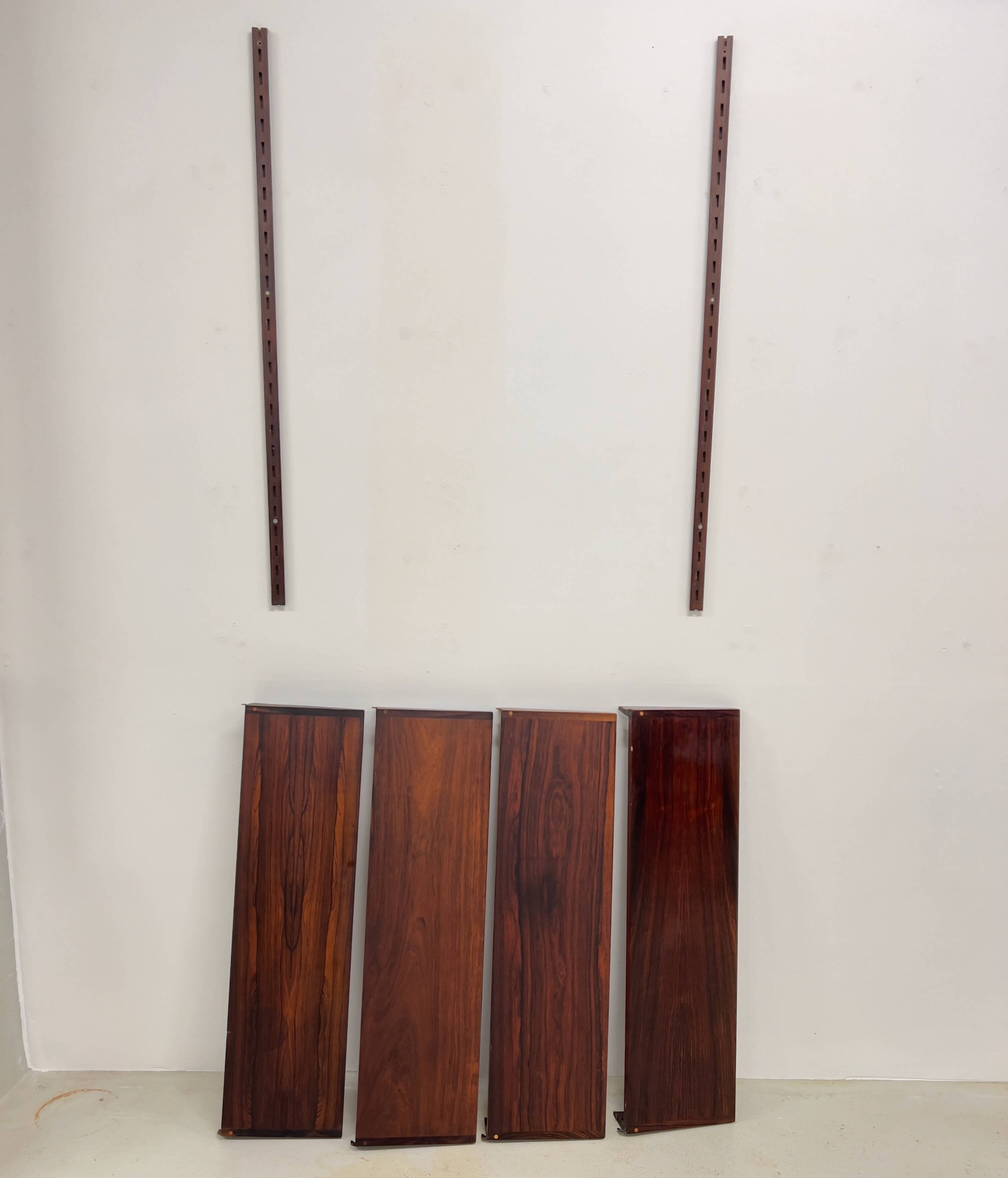 Rosewood Shelves by Kai Kristiansen for Feldballes