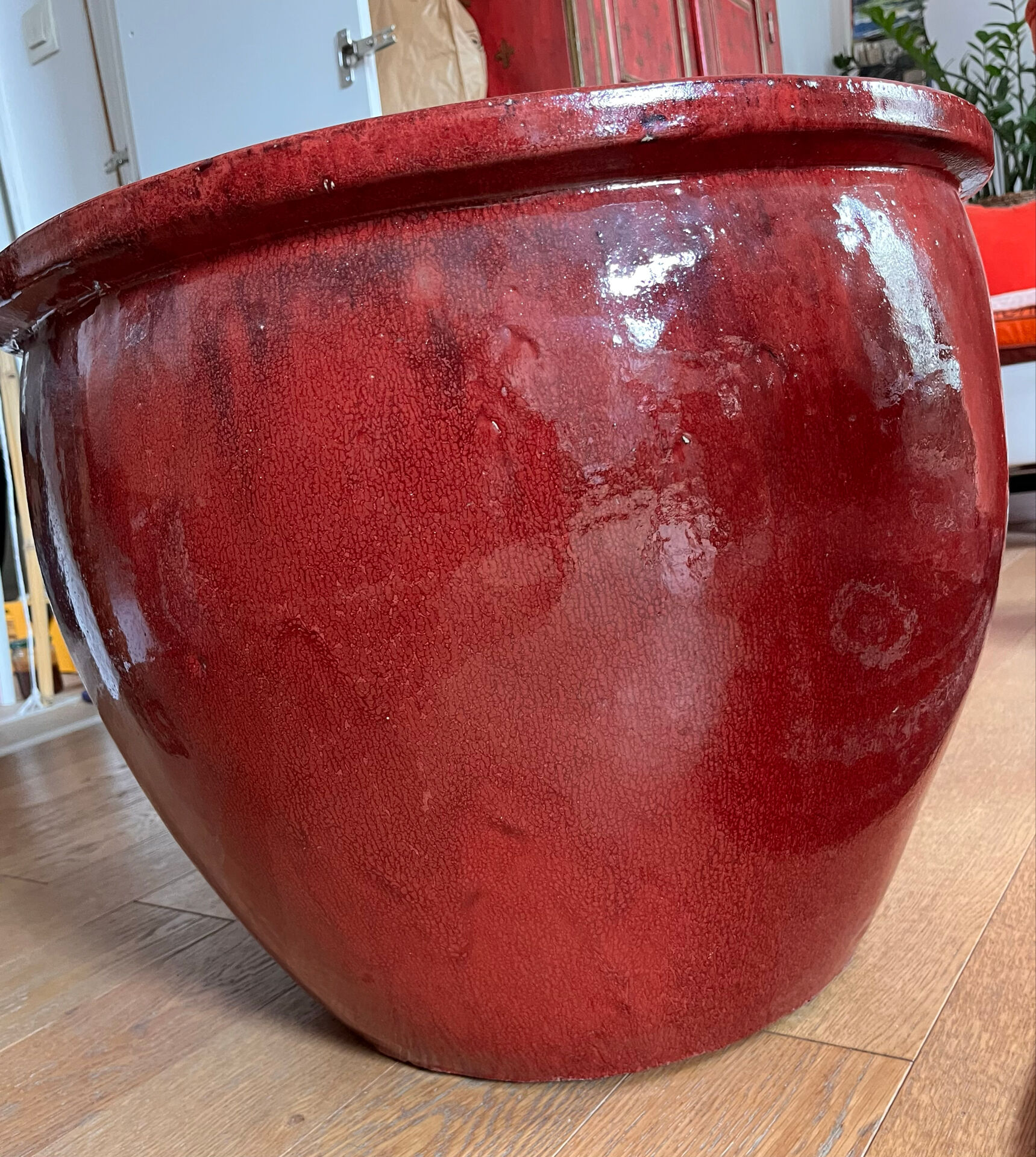 Large XXL pot in beef blood colour CFOC