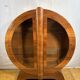Vintage Art Deco Globe Round Display Cabinet Figured Walnut Circa 1930