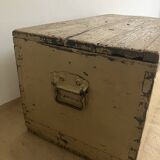 Large wooden chest, storage trunk