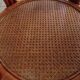 Sofa armchairs and coffee table in vintage rattan of six pieces