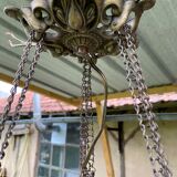 Ancienne suspension Napoléon III, lampe à pétrole