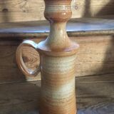 Sandstone pitcher stamped Mongolfier Durtal. Color: gradient of beiges