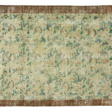 Anatolian handmade vintage rug 280 cm x 192 cm