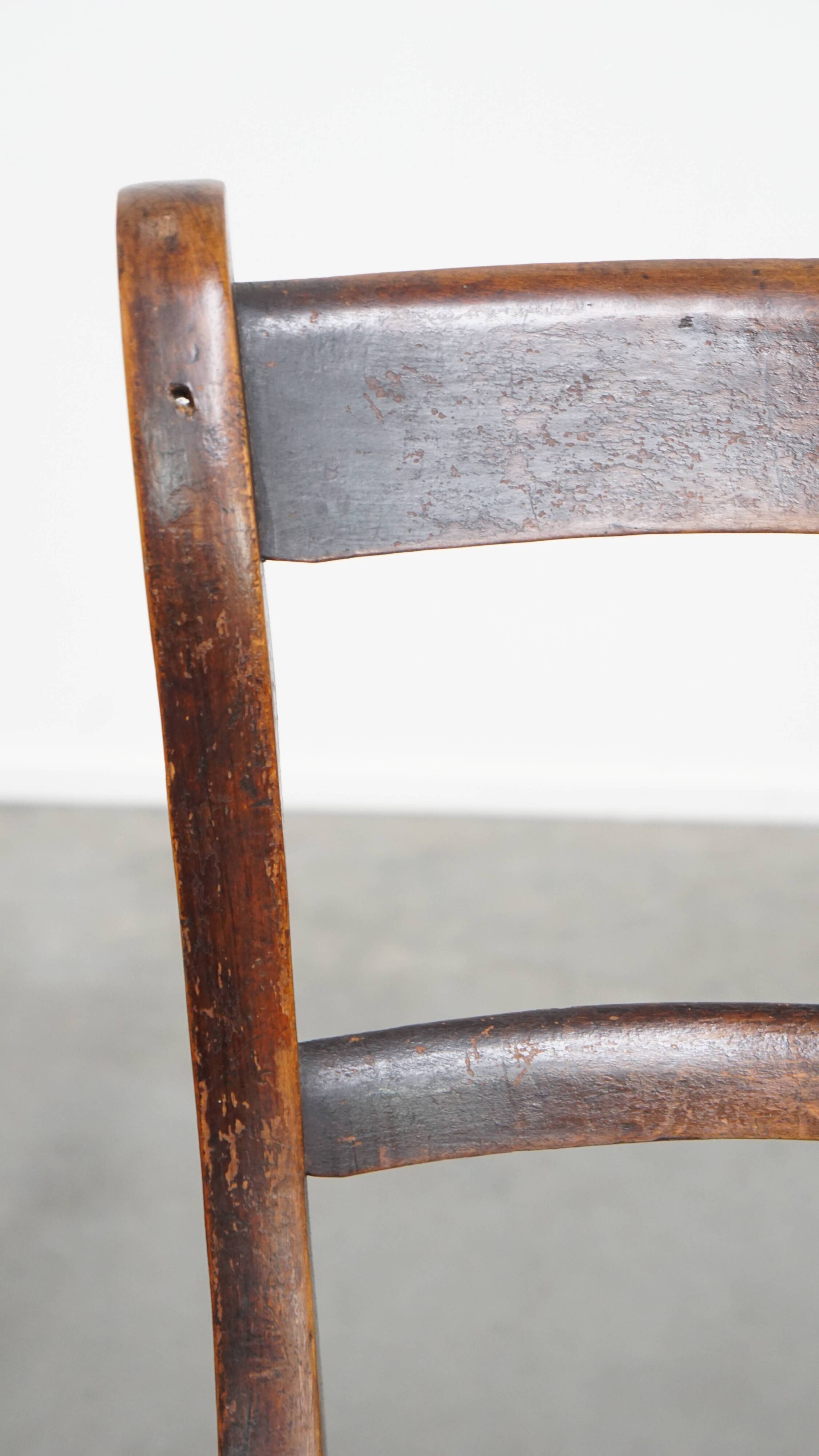 Set of 10 Antique English Oxford Dining / Kitchen Chairs