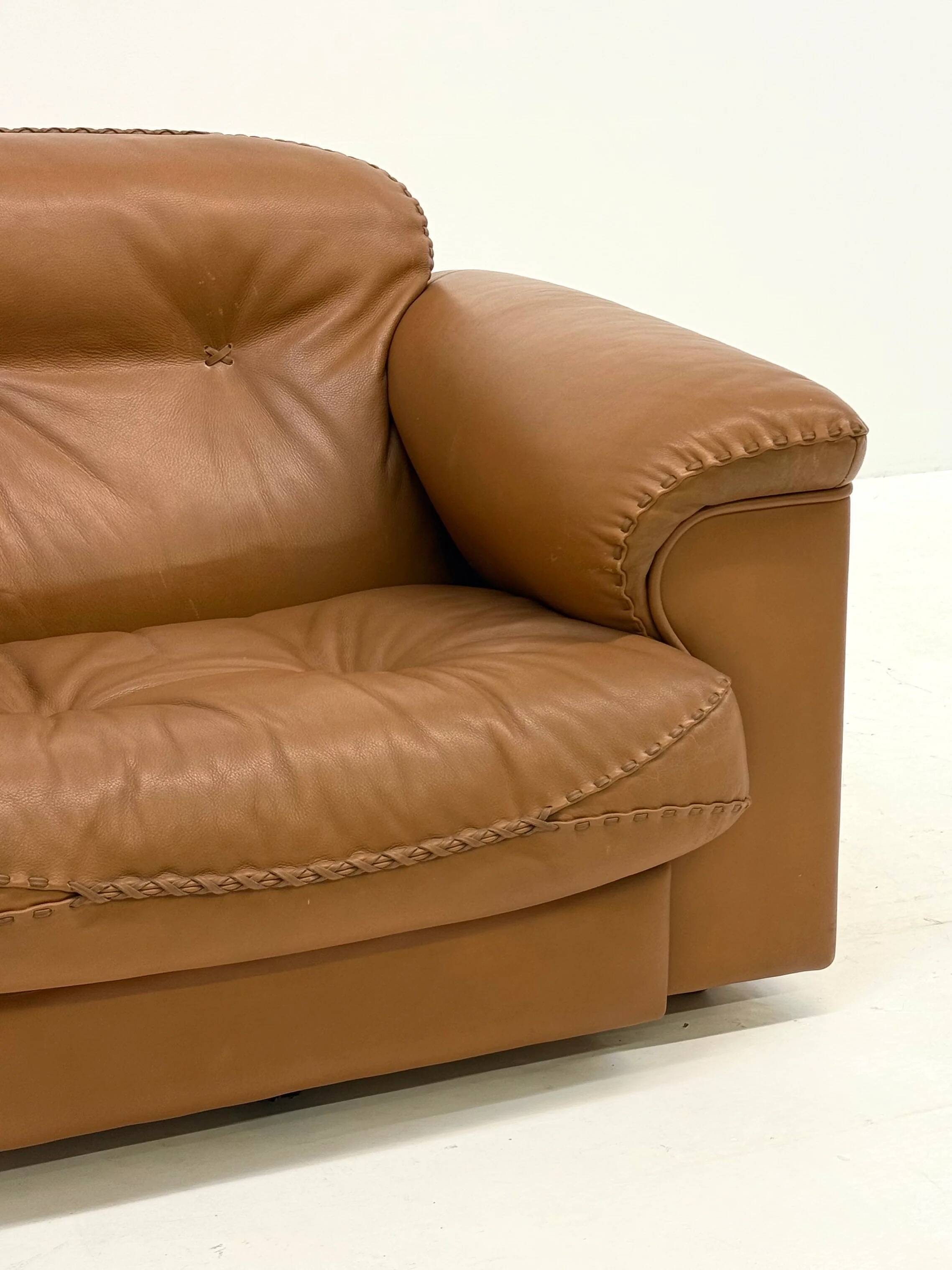 De Sede DS-101 camel brown vintage armchairs
