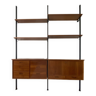 Mid 20th Century Teak Self System Wall Units or Room Divider by Olof Pira 1950s