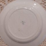 Set of 12 ironstone plates model "Andrée", Creil and Montereau, 23cm
