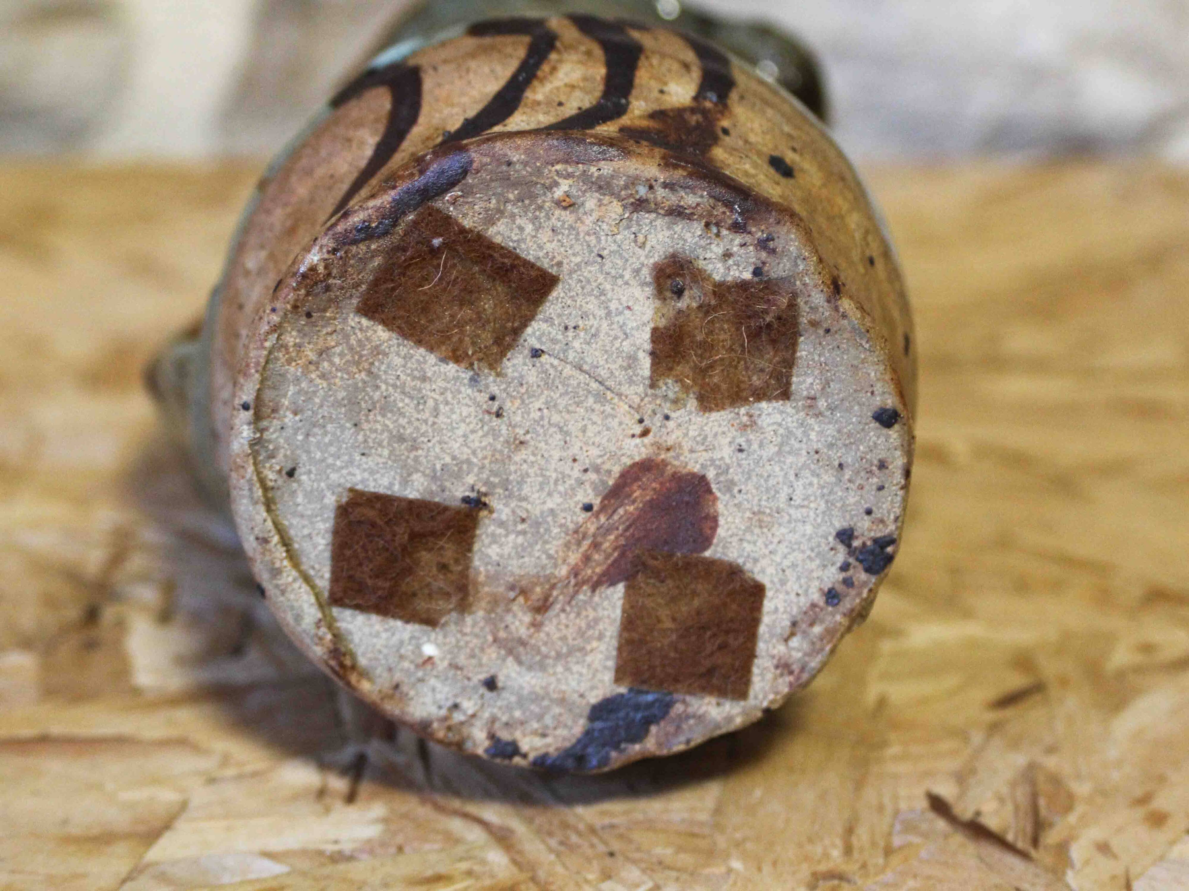 Glazed stoneware jug attributed to Anne Kjaersgaard.