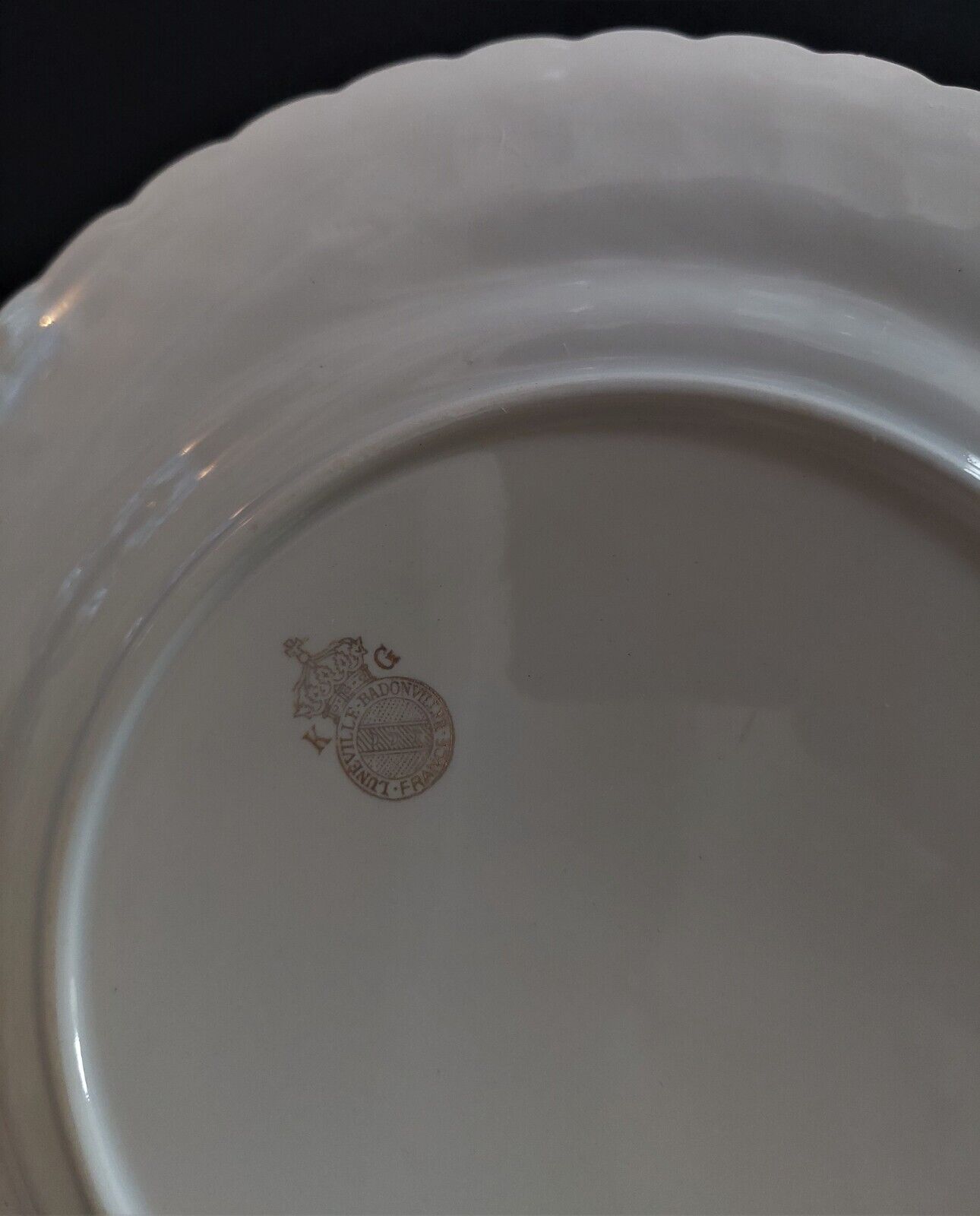 Fish plates series of two Luneville 50s