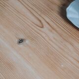Pine table and its drawer