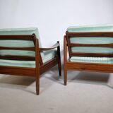 Mid-Century Design Teak Lounge Chairs from Denmark, Set of 2, 1960s