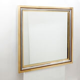 Italian mirror brass chrome by Romeo Rega 1970