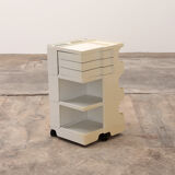 Space Age white Joe Colombo 'Boby' storage trolley, 1970s