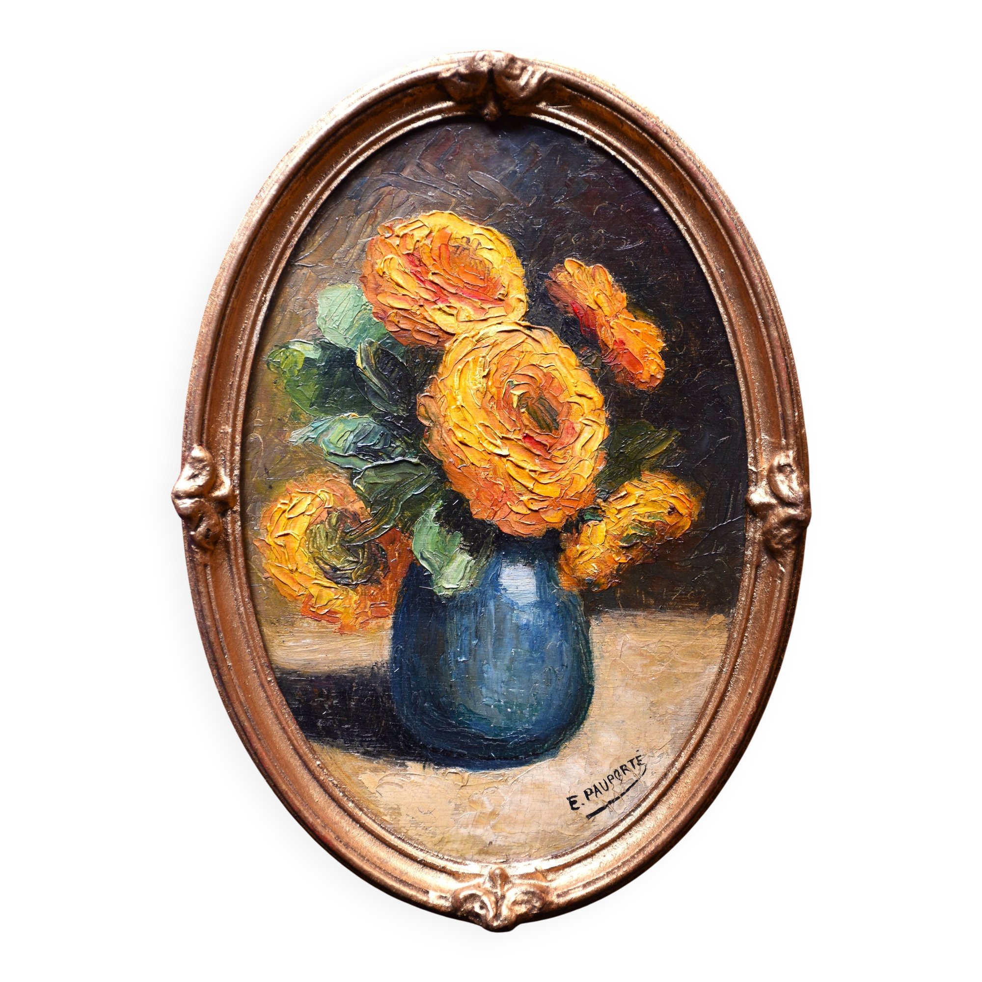 Édouard Pauporté, Pot of Zinnais (around 1920)