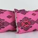 Set of 2 vintage kilim cushion covers 41x61 cm