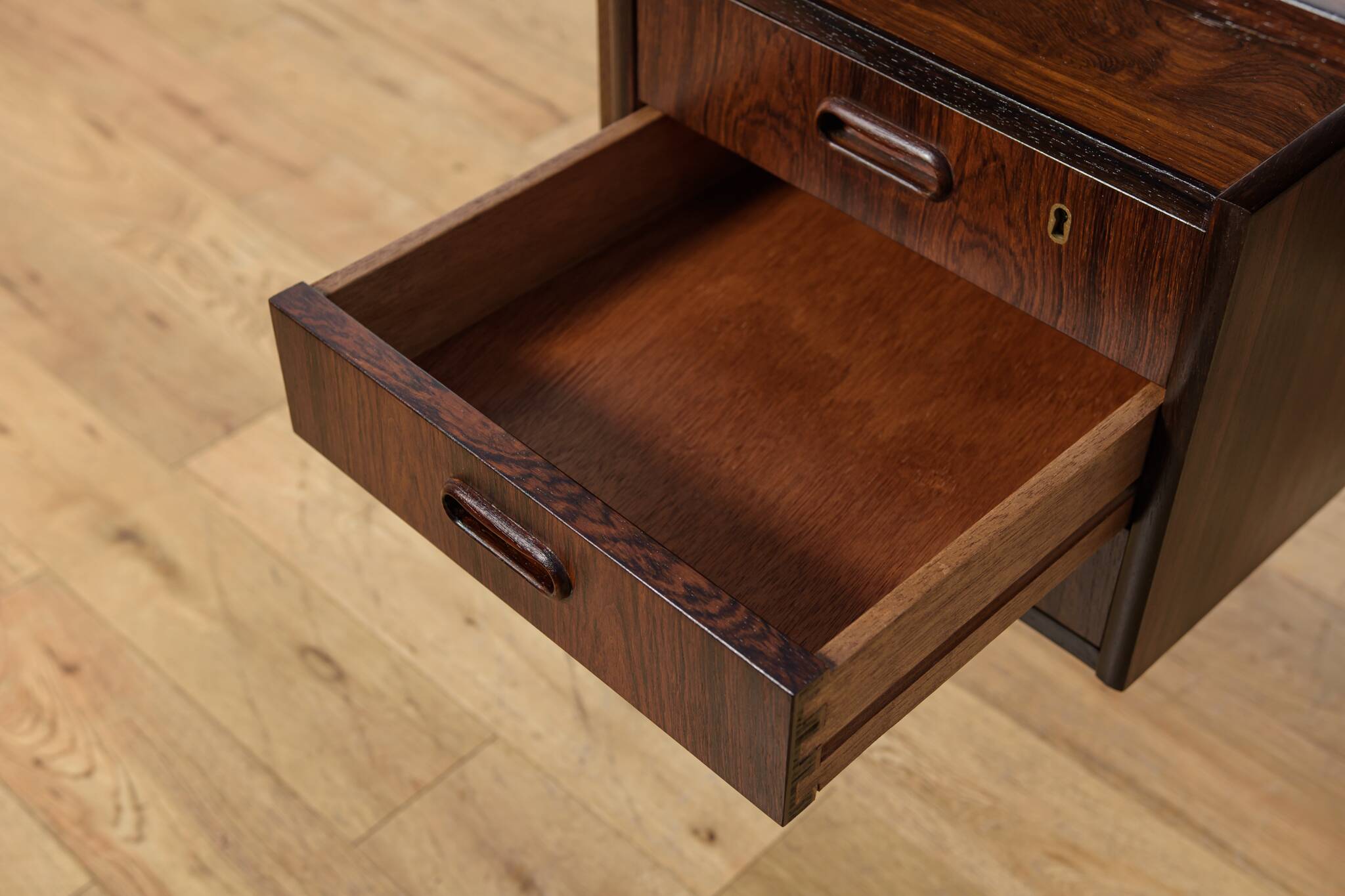 Mid-Century Rosewood Desk by Gunnar Nielsen Tibergaard for Tibergaard, Denmark, 1960s