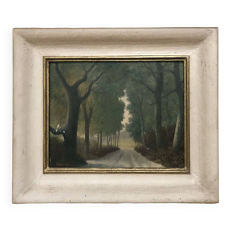 Forest landscape painting