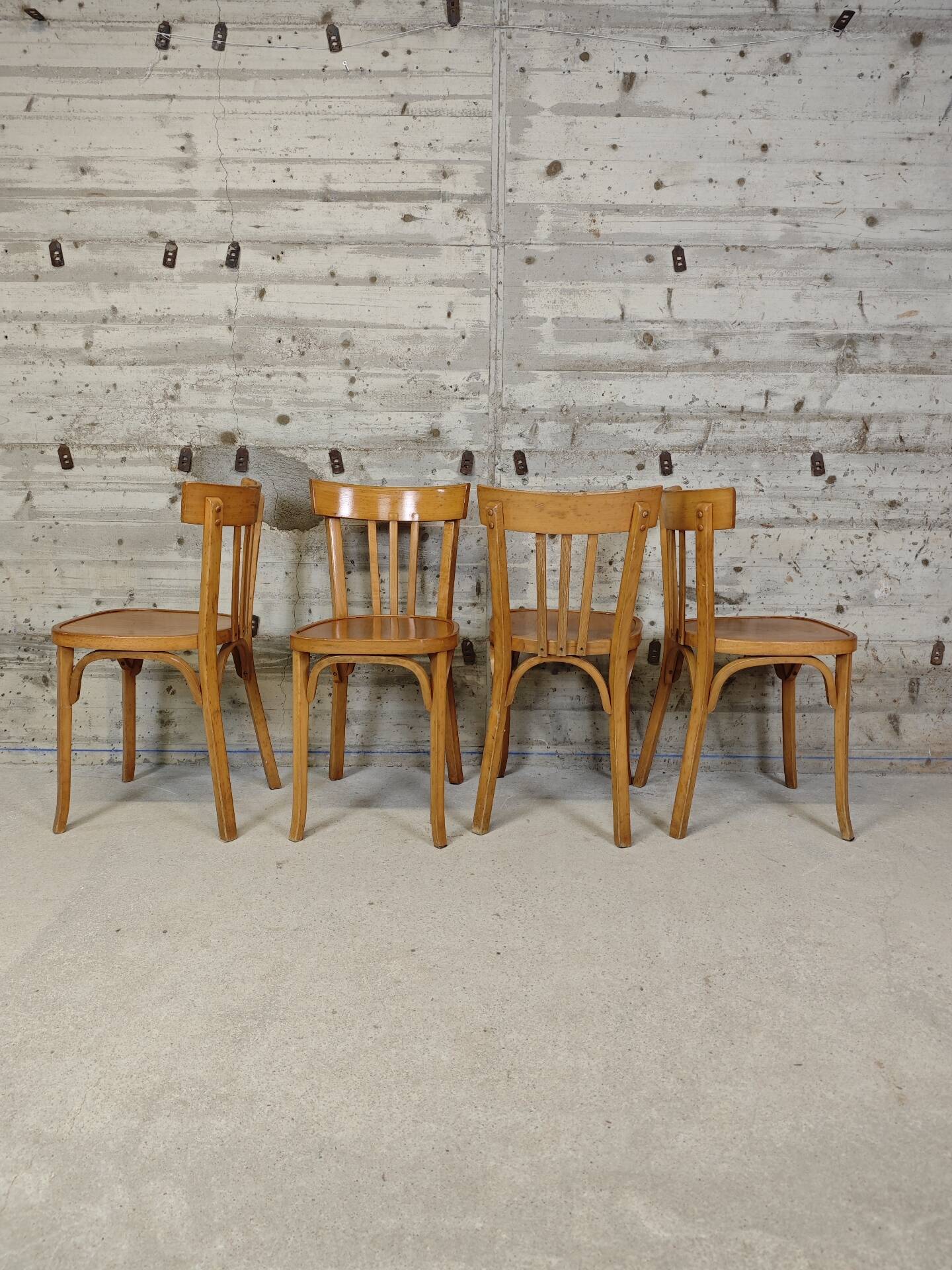 Set of 4 Baumann bistro chairs
