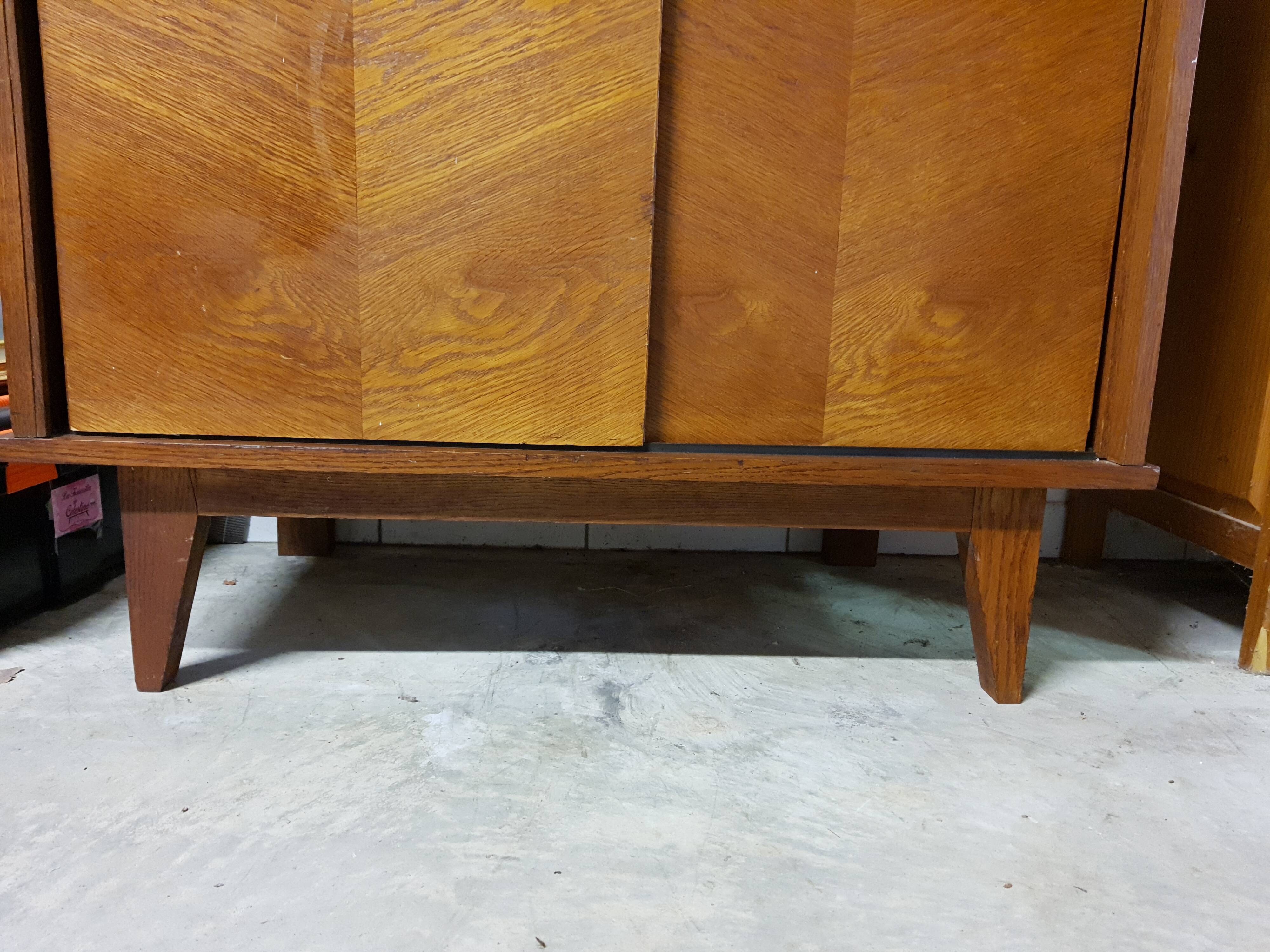 Vintage cabinet sliding doors