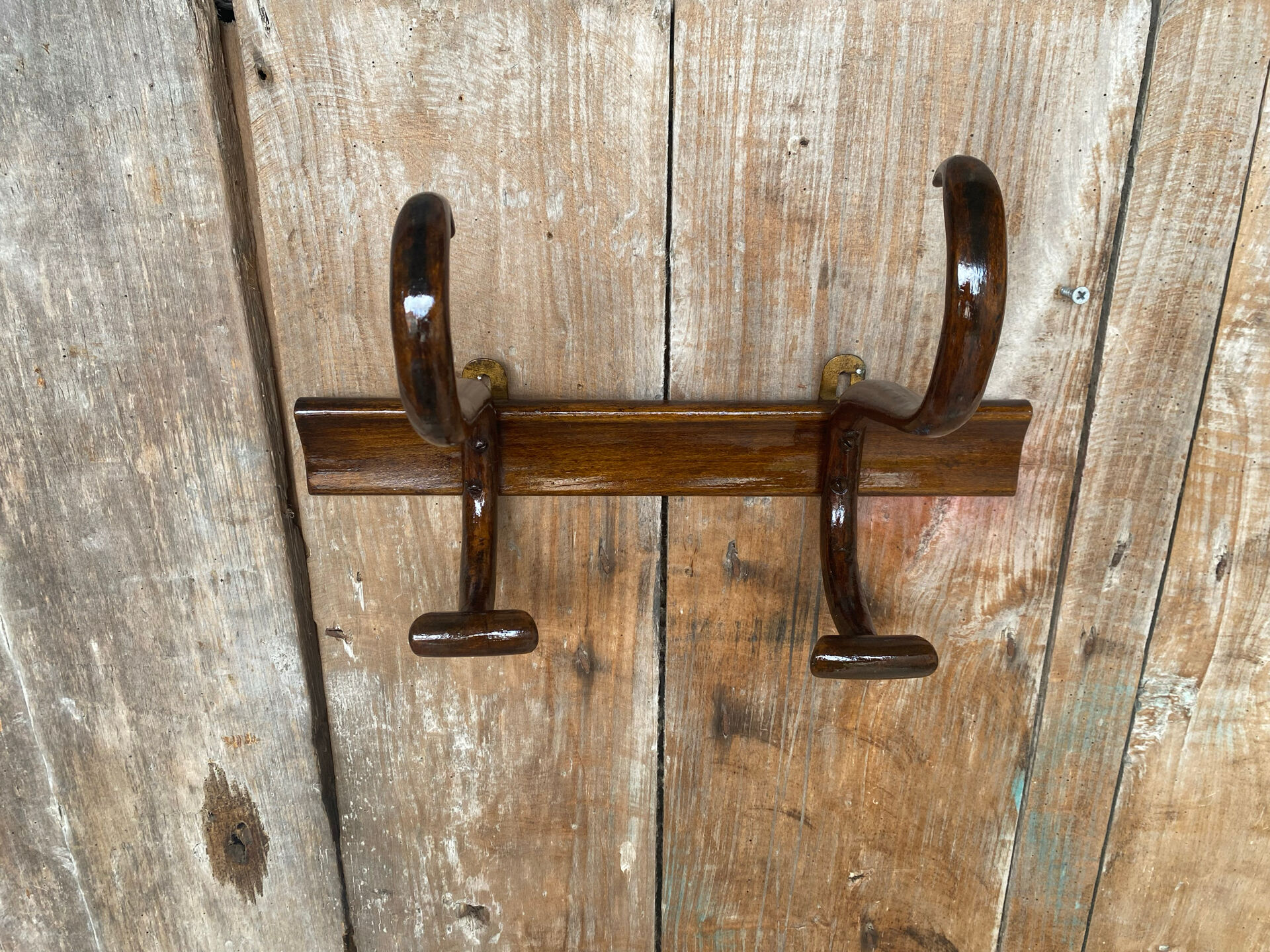 Antique Coat Rack THONET BAUMANN Curved Wood 1900 Vintage