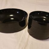 Set of 4 black melamine sections