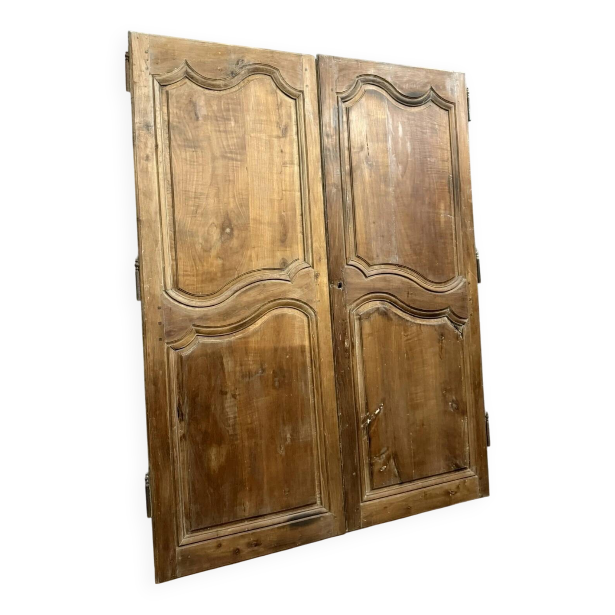 Pair of 18th century woodwork doors in poplar