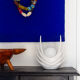 Organic white ceramic lamp, Italy, 70s