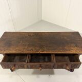 Brutalist antique Spanish coffee table