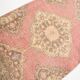 3x12 Pale Red Cream Soft Wool Vintage Runner Rug