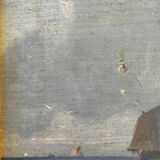 Tableau, Marine sur la côte d’Opale XIX siècle