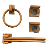 Pine bathroom accessories