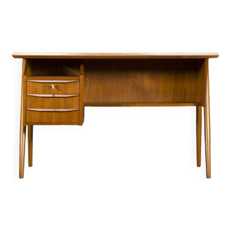 Mid-Century Danish Teak Desk by Gunnar Nielsen for Tibergaard, 1960s