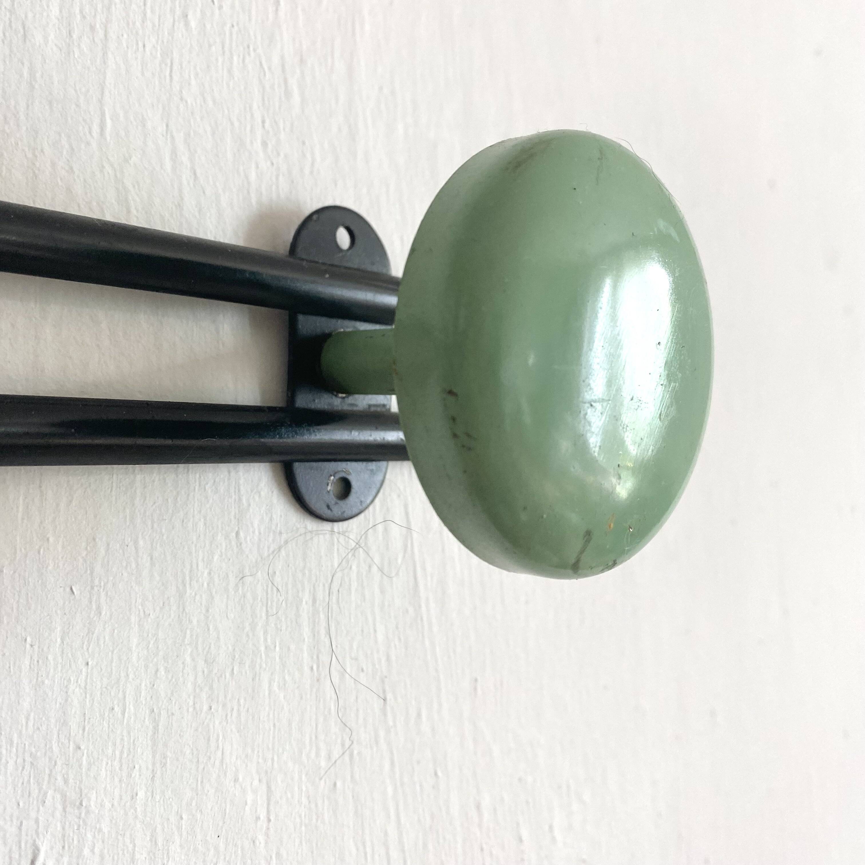 Vintage wall coat rack with 5 hooks