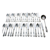 Empire style housewife in silver metal