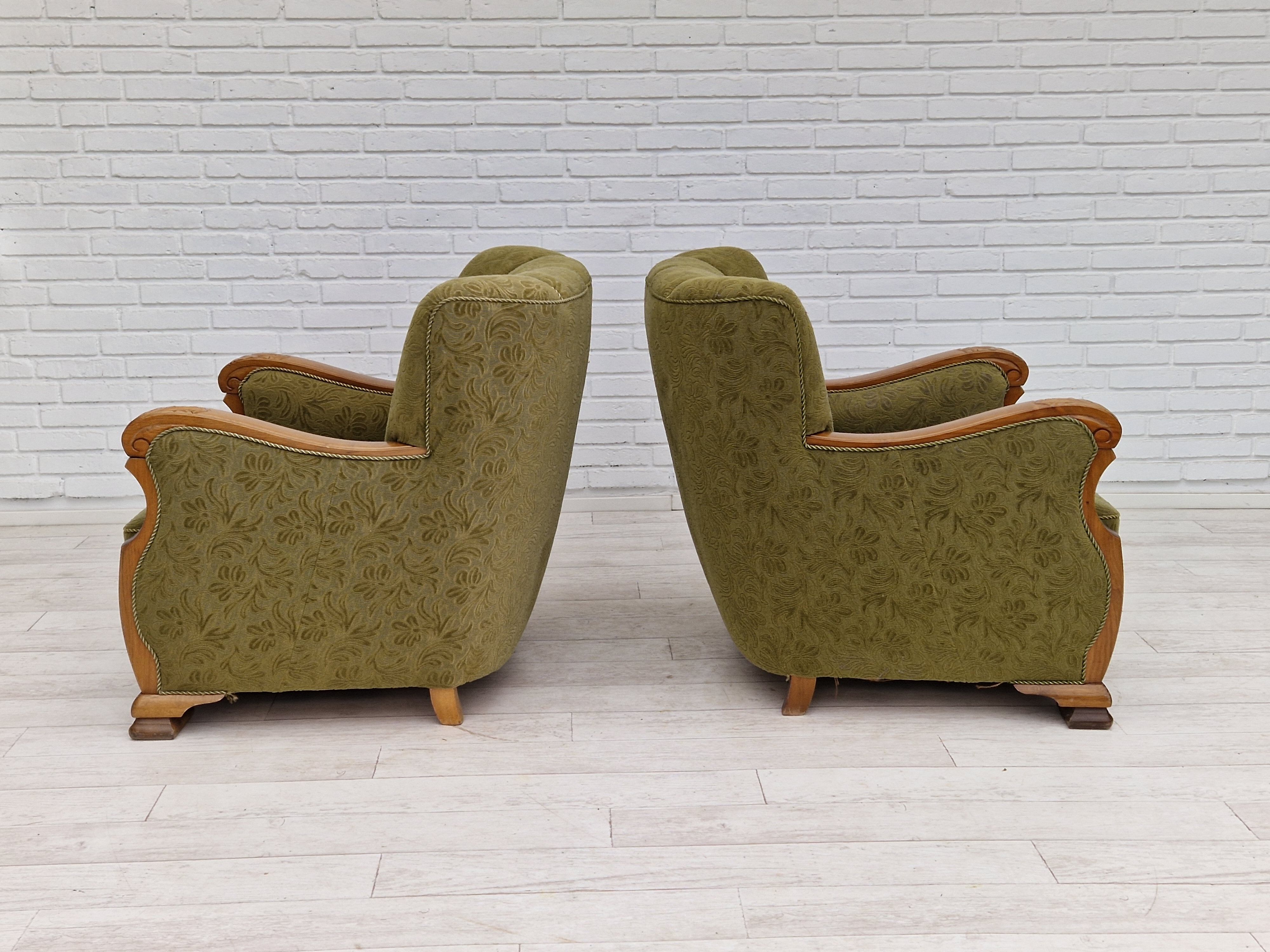 Paire de fauteuils danois 1950