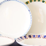 Set of 4 flat plates "grant & bell"