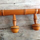 Bamboo-style coat hanger