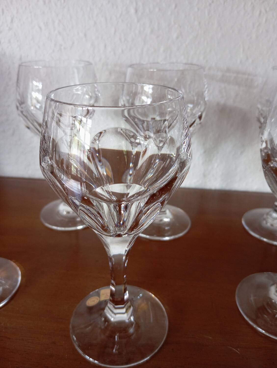 6 Nachtmann crystal wine glasses