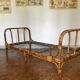 Vintage rattan bed