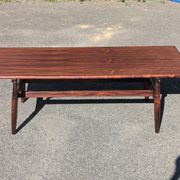 Table basse vintage en palissandre – style scandinave années 60