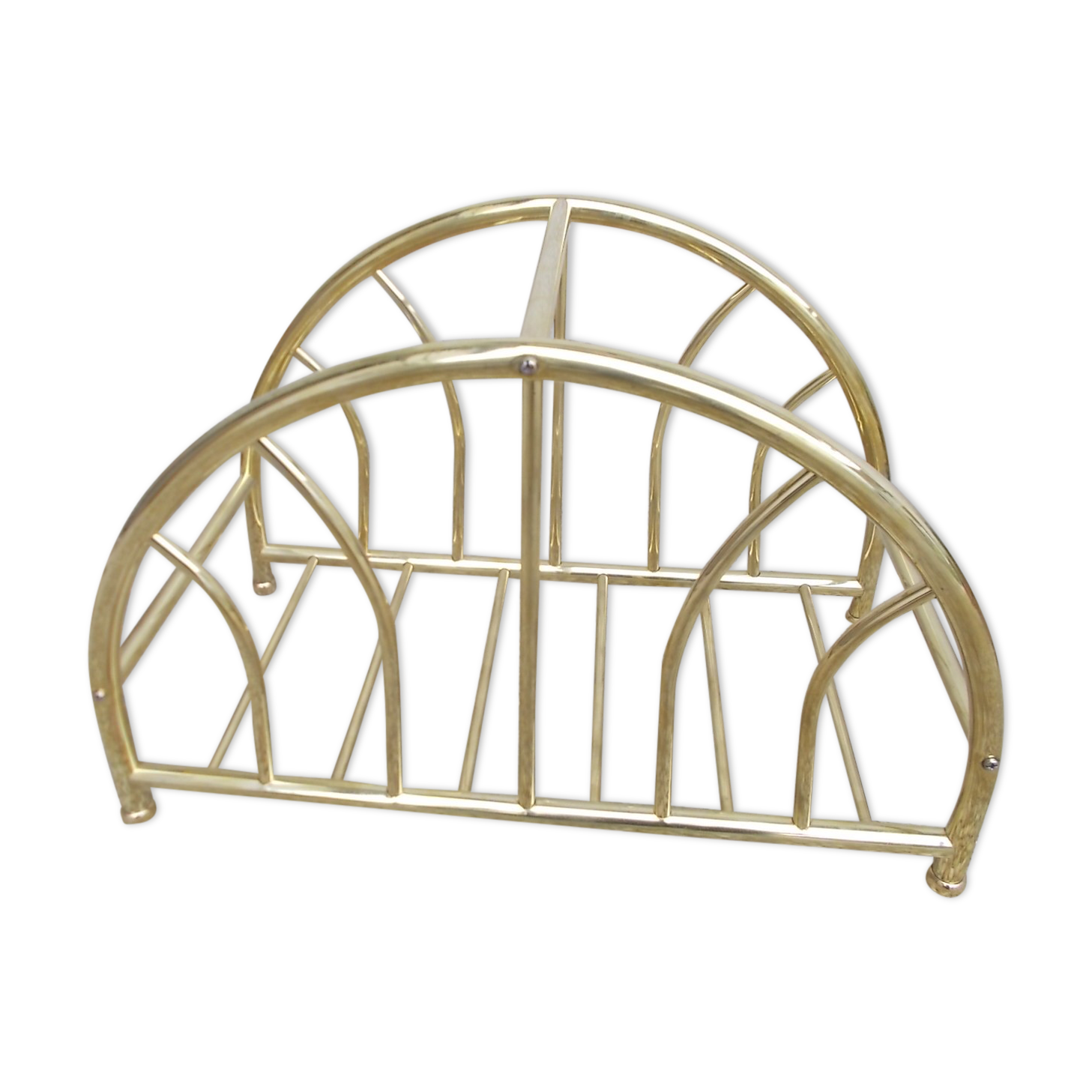 Brass magazine rack