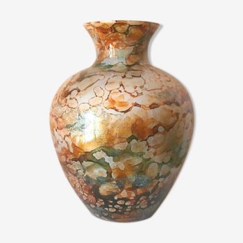Vase Jean Noel Boullet laque sur verre