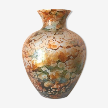 Vase John Christmas blunt lacquer on glass