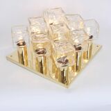 Large glass ice chandelier from Murano by Kalmar, Austria, 1960s.