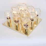 Large glass ice chandelier from Murano by Kalmar, Austria, 1960s.