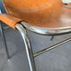 Vintage Chair Les Arcs in leather, published by Dal Vera, 1960s-70s
