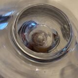 Crystal water jug by Saint-Louis, signed – engraved antique service